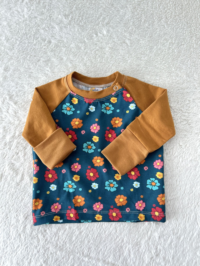 T-shirt manches longues «Ocre et Capucine»