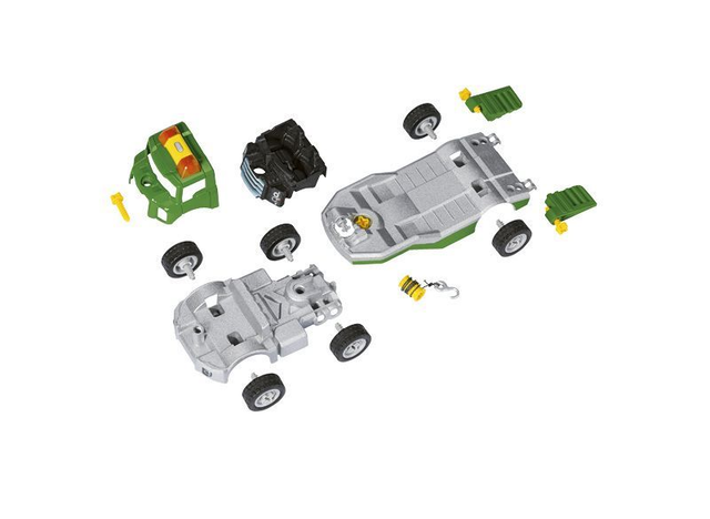 Bauset Traktor mit Frontlader auf Transporter