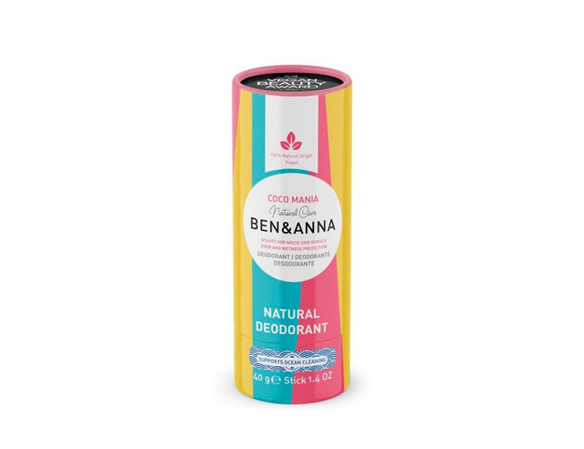 [Ben & Anna] Deodorant in Papiertube - Coco Mania - 40 gram
