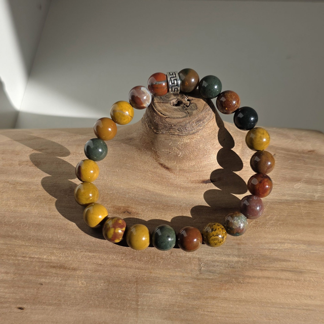Bracelet jaspe Océan