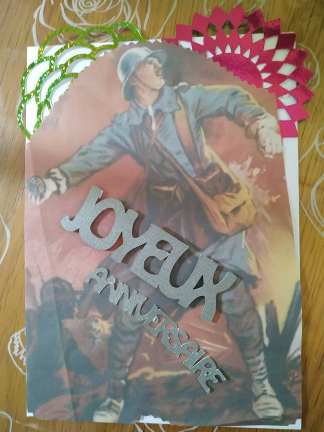 Carte Anniversaire avec enveloppe 