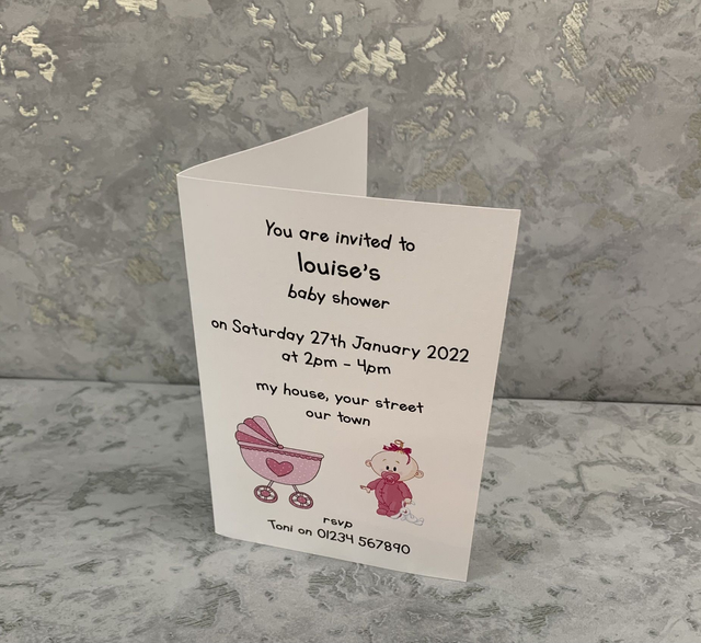 Baby shower invitations
