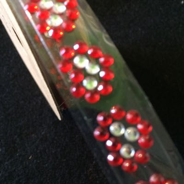 Trim - Red/white Diamanté’s 