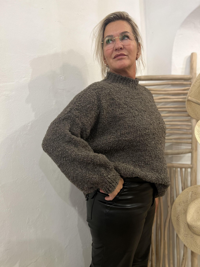 Soft Oversized Trui Chocolade