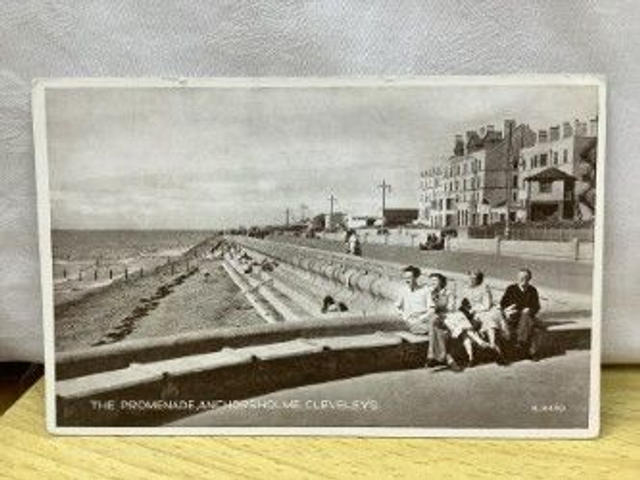 The Promenade, Anchorsholme, Cleveleys, Lancashire, Progress Series E.C. &amp; S. ltd. Vintage postcard. Our Ref No R434 £2.50