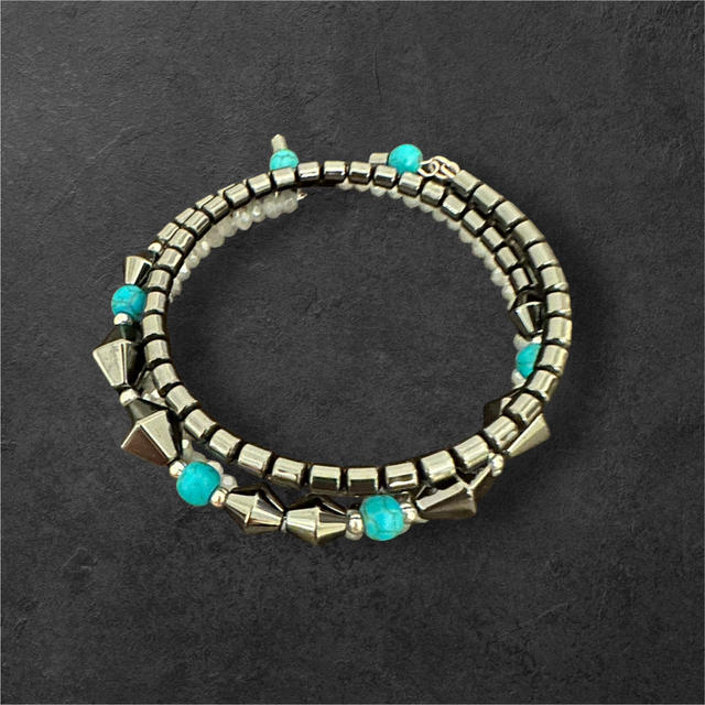 Hematite Boho Style Bracelet