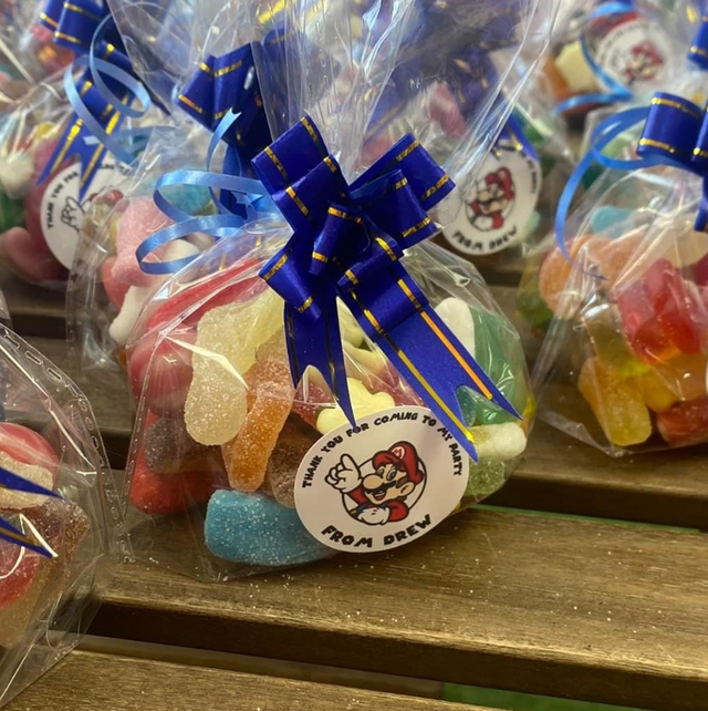 Party favours Mario sweet bags