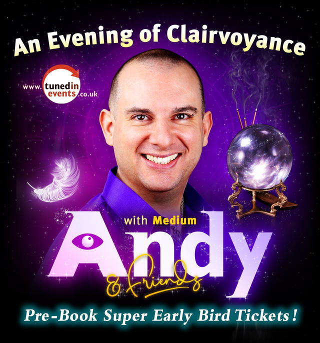 White Swan, Wickford : Tier 1 (No Tokens) - Super Early Birds, Evening of Clairvoyance with Andy &amp; Friends, Thursday 5th March @ 6pm onwards