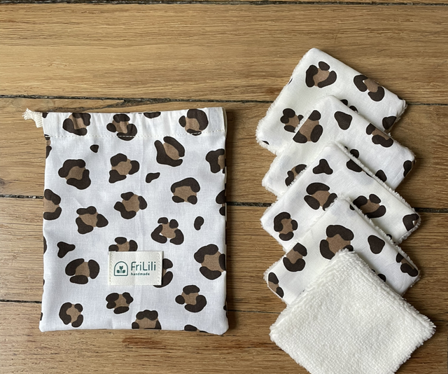 Lot de 5 lingettes - Leopard