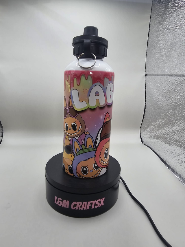 Labubu themed kids water bottle 650ml metal