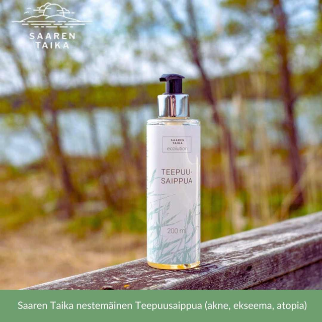 Saaren Taika Nestemäinen Teepuusaippua (akne, psori, atopia)