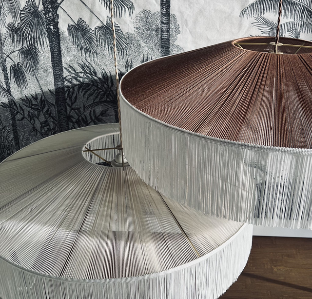 Suspension parasol à franges - Modèle Alma