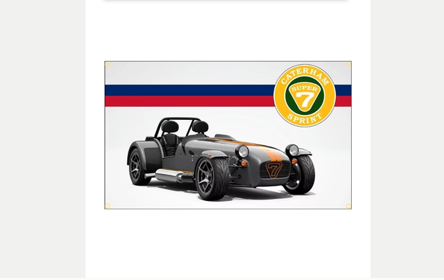 Grote vlaggen Caterham (150x90cm)