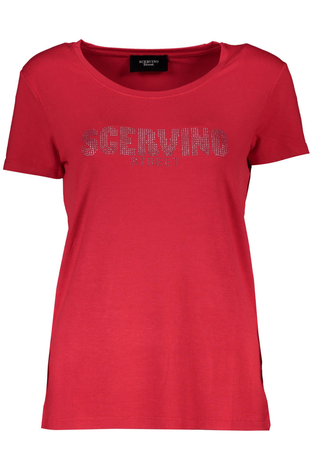 SCERVINO STREET T-SHIRT MANICHE CORTE DONNA ROSSO