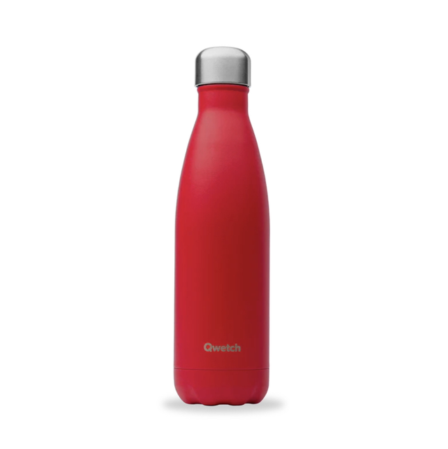 Gourde Isotherme - Matt Rouge Cardinal (500ml) - Qwetch