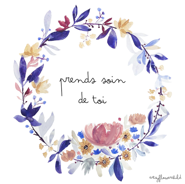 Carte couronne aquarelle 