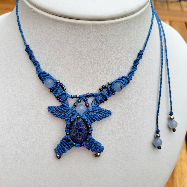 Collier micro-macramé Coraline