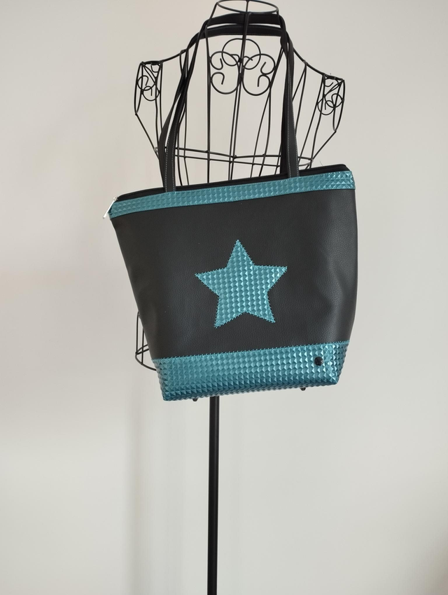 Sac à main cabas taille L fait-main 