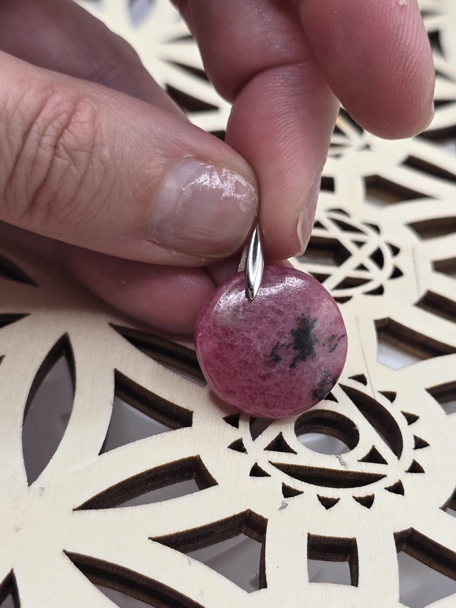 Pendentif Rhodonite Argent 925