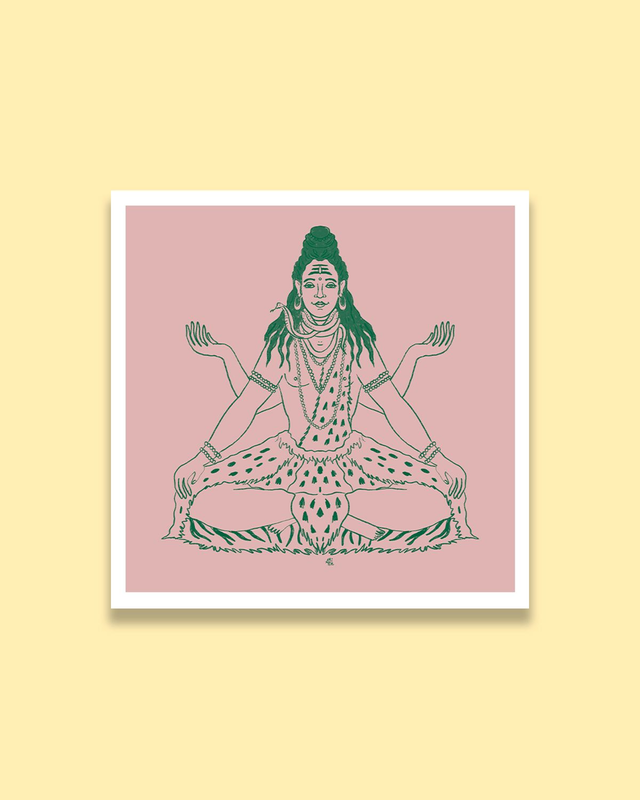 Yoga: print shiva