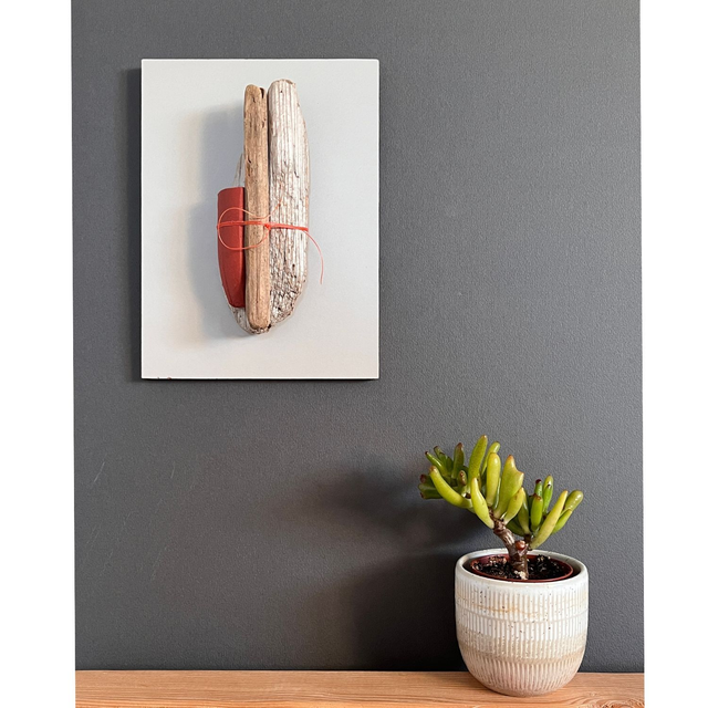 Sturdy Prow - small 3D hand-constructed wall sculpture