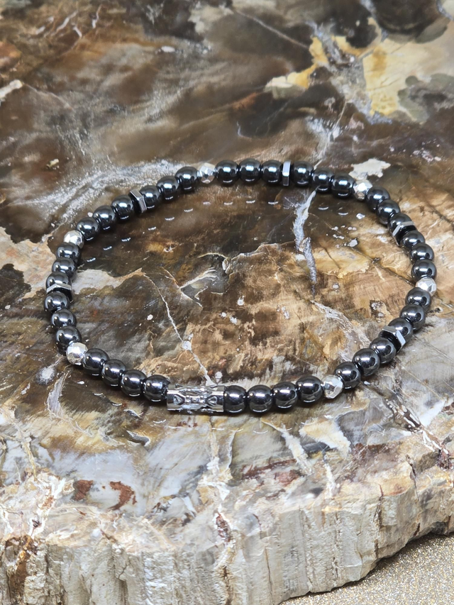 Bracelet Hématite 0,4 cm