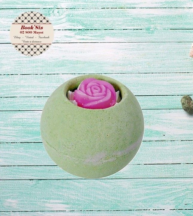 Bombe de bain 180 gr " Thé rose "