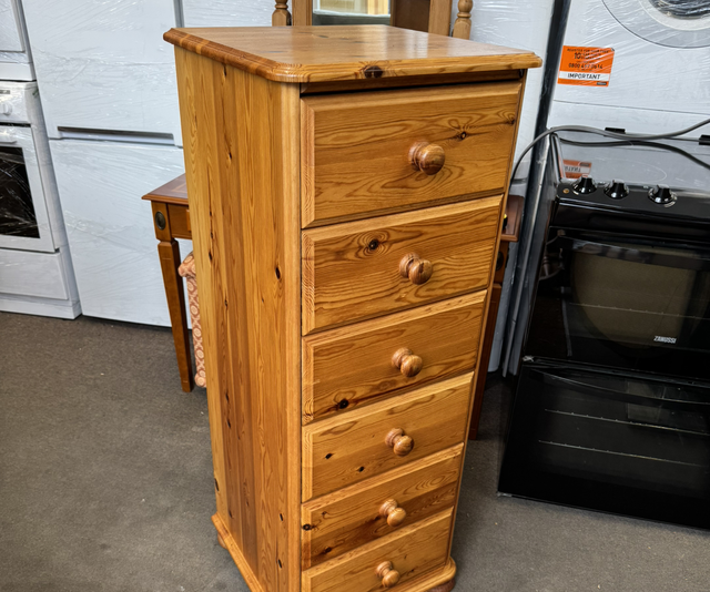 6 Drawer Solid Pine Tallboy 