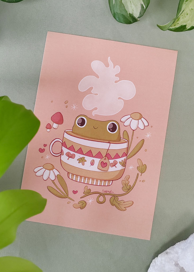 Print - Grenouille tea time