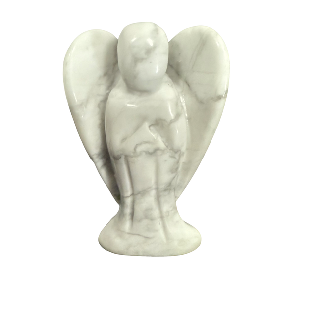 Figurine Ange ~ Howlite Blanche