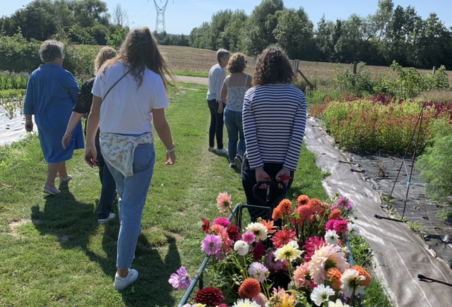 Atelier floral au champ Bouquet Champêtre