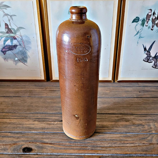 Bouteille carafe en grès marron MOPS 1L