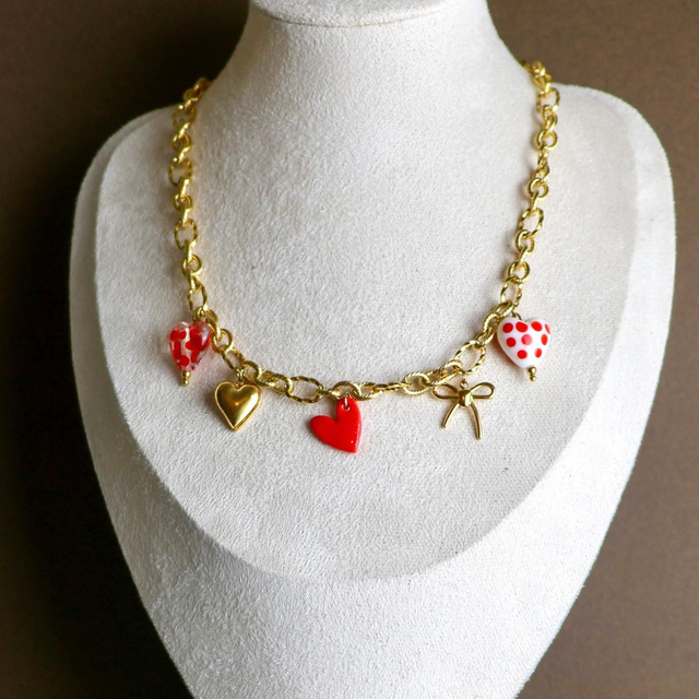 Collier Romance 5 charms