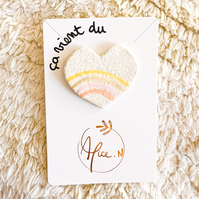 Broche « ça vient du coeur » 12