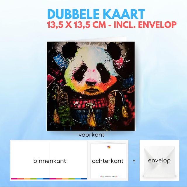 Panda | Dubbele kaart incl. envelop