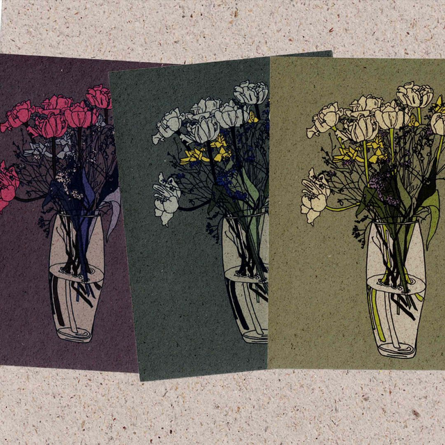 Postkarte - Blumenstrauss