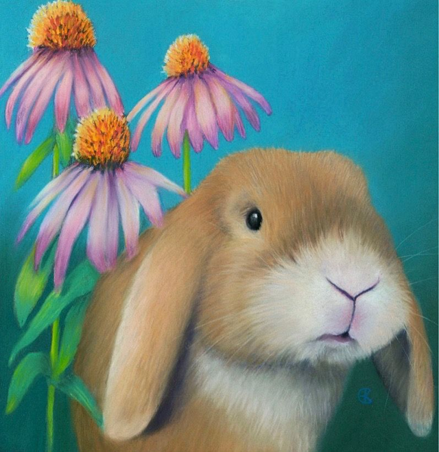 Greeting Card 'MAKSI' (Konijnenparadijs)