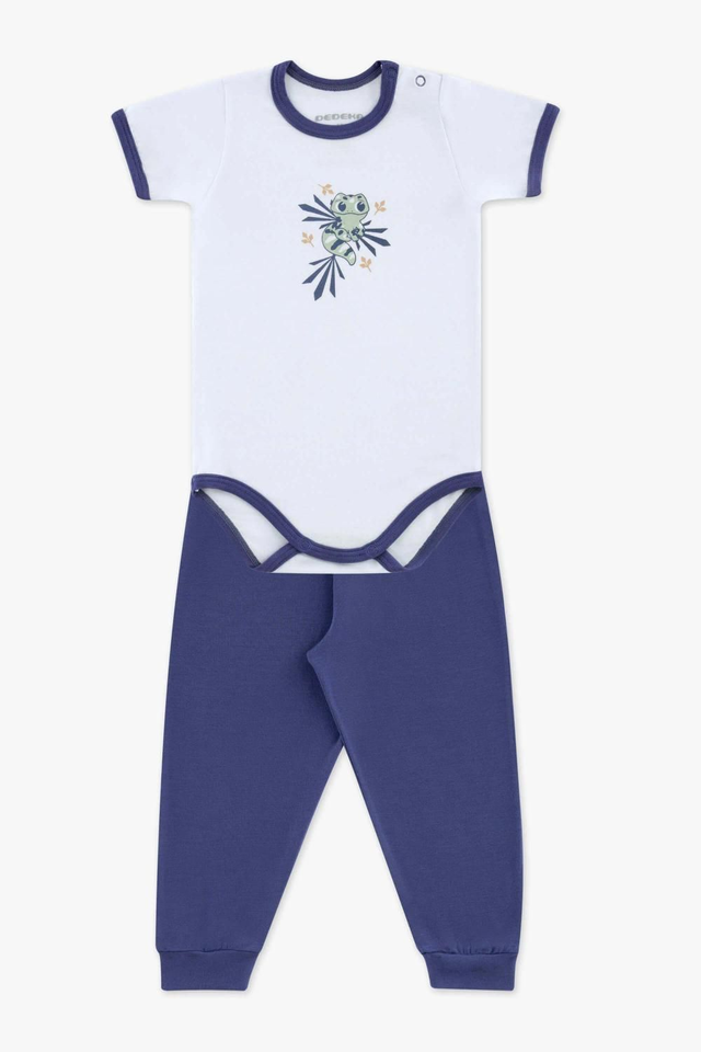 Conjunto Body Curto e Calça Modal Salamandra 