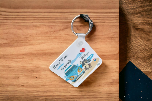 Porte-clés taille 57 x 57 mm