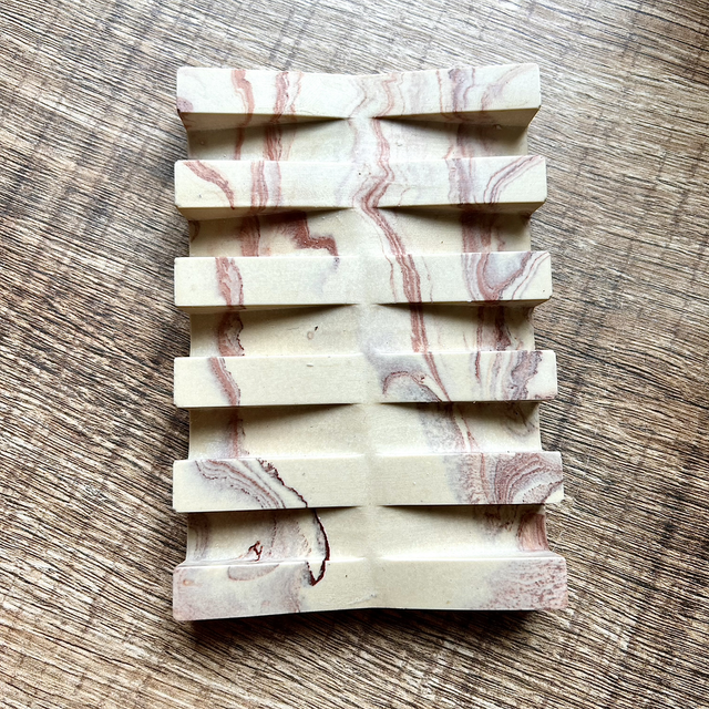 Porte savon à fente beige marbre Terracotta 