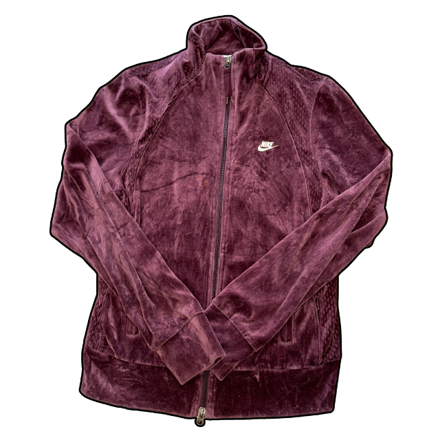 Nike Velvet Zip-Up Jacket - M