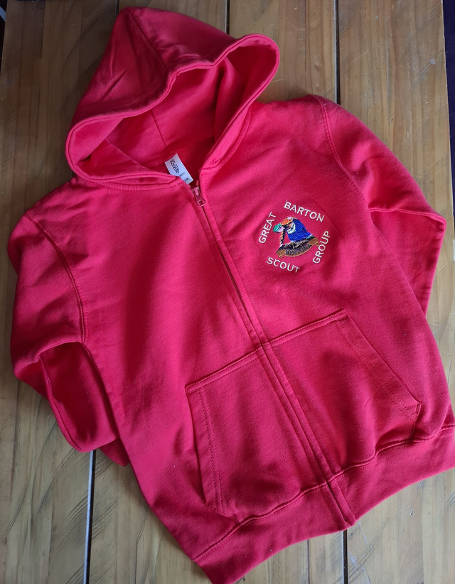 Great Barton Scout Child Zipped Hoodie