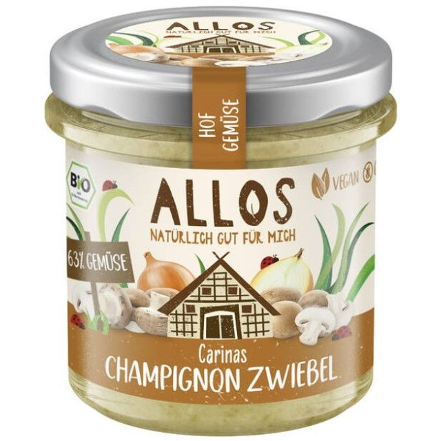 Allos Brotaufstrich Carinas Champignon Zwiebel 135g