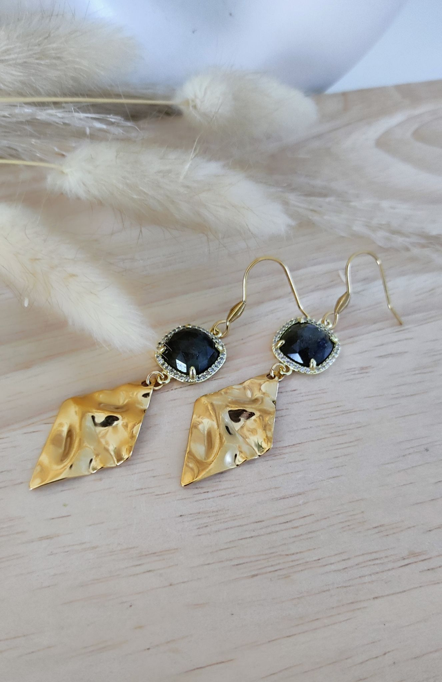 Boucles d'oreilles "Éclat" Labradorite