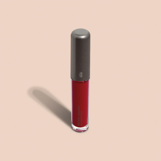 Batom Líquido Vermelho Rubili Supermate 4ml