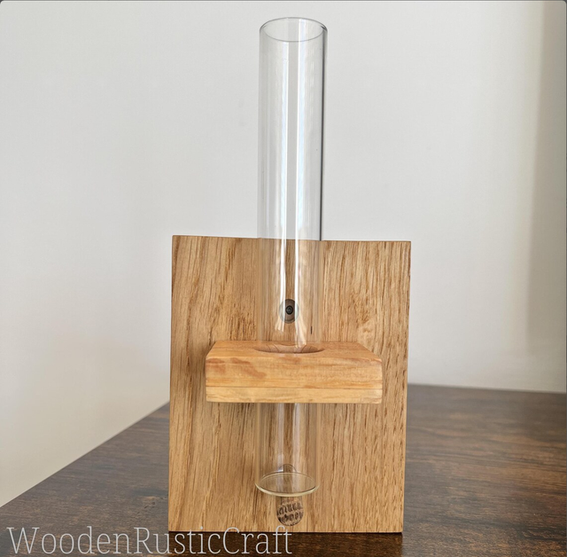 Wall Vase with Glass Test Tube