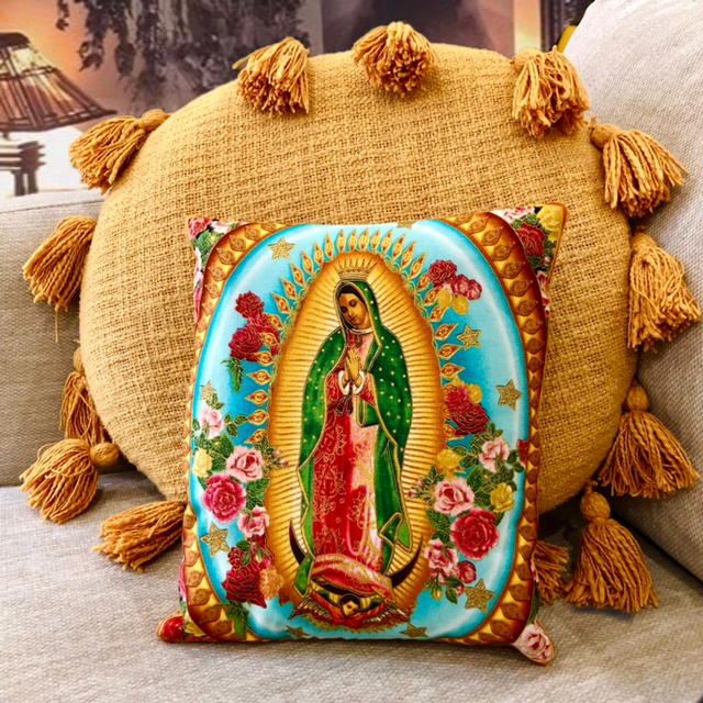 Mini coussin Notre Dame - Côtelé Gold 2