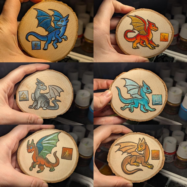 Création des Korotaki "Les dragons élémentaires"