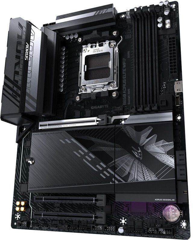 02.2.0105 – Scheda Madre Gigabyte B850 AORUS ELITE WIFI7 – ATX mid‑range nera con WiFi 7 per Ryzen 7000/8000/9000