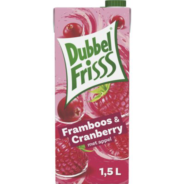 DubbelFrisss Framboos &amp; cranberry 1,5 liter 